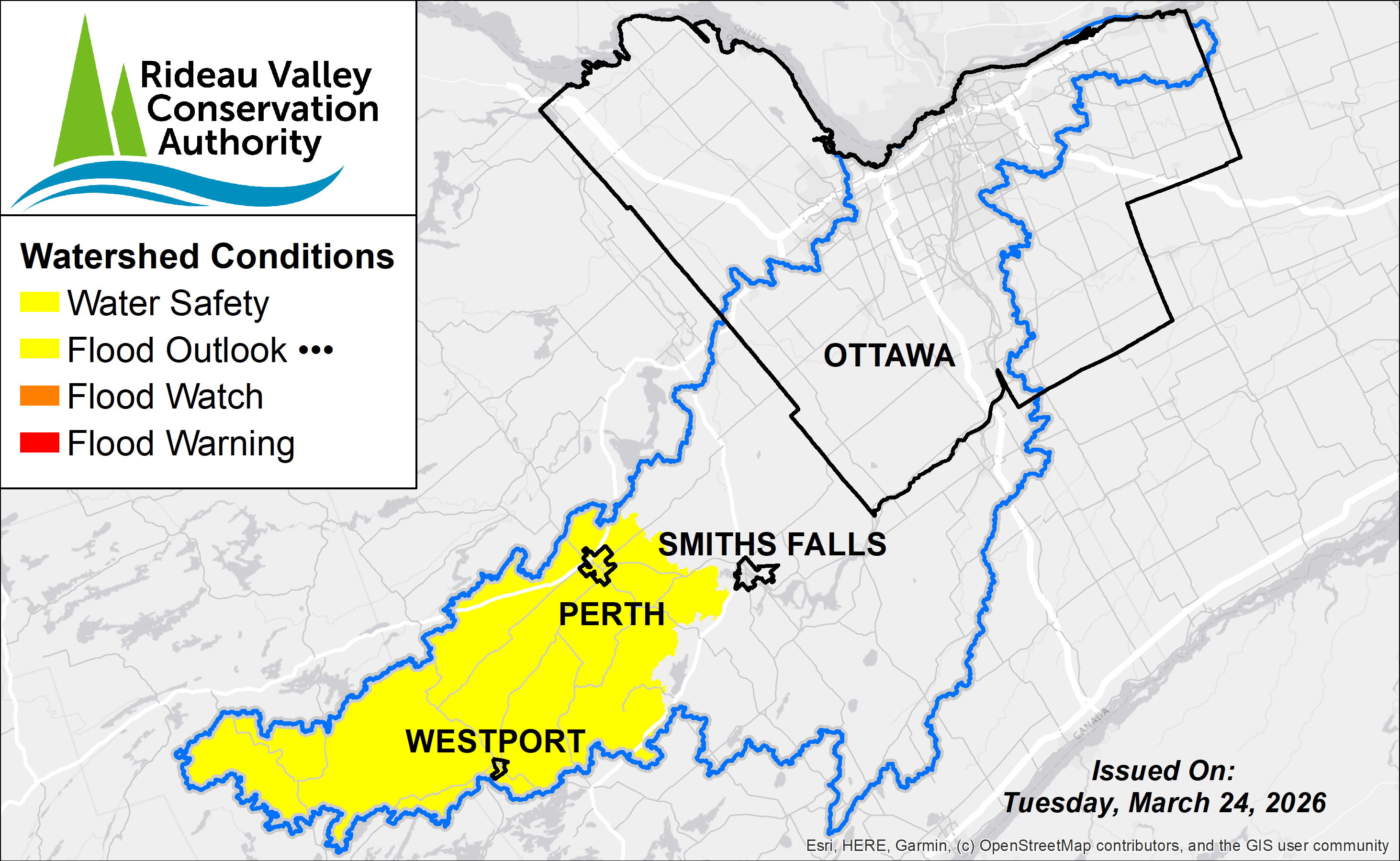 Flood Outlook issued for Upper Watershed Ahead of Rainfall