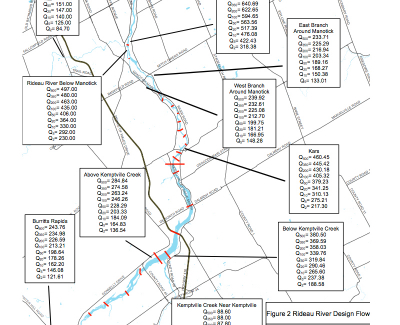 Rideau River Flood Risk Mapping from Kars to Burritts Rapids, July 2017