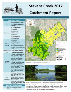 Stevens Creek - 2017  Catchment Report