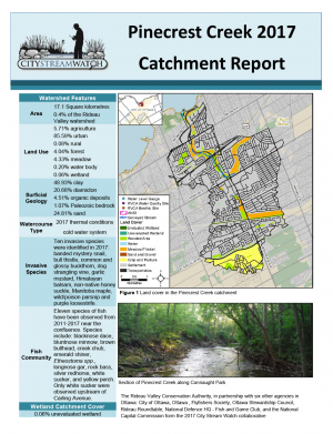 Pinecrest Creek - 2017  Catchment Report